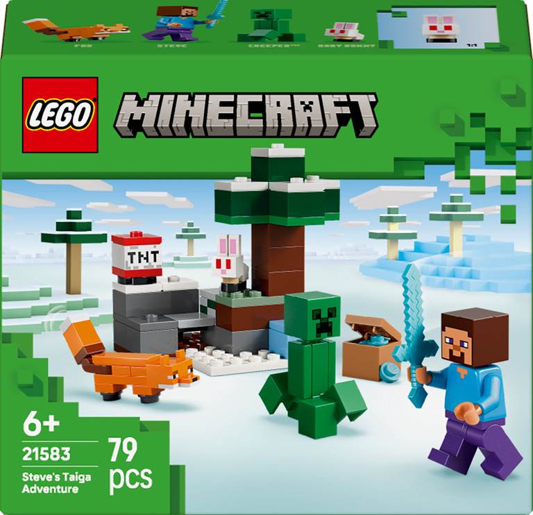 Konstruktorius LEGO Minecraft Steve's Taiga Adventure - 1