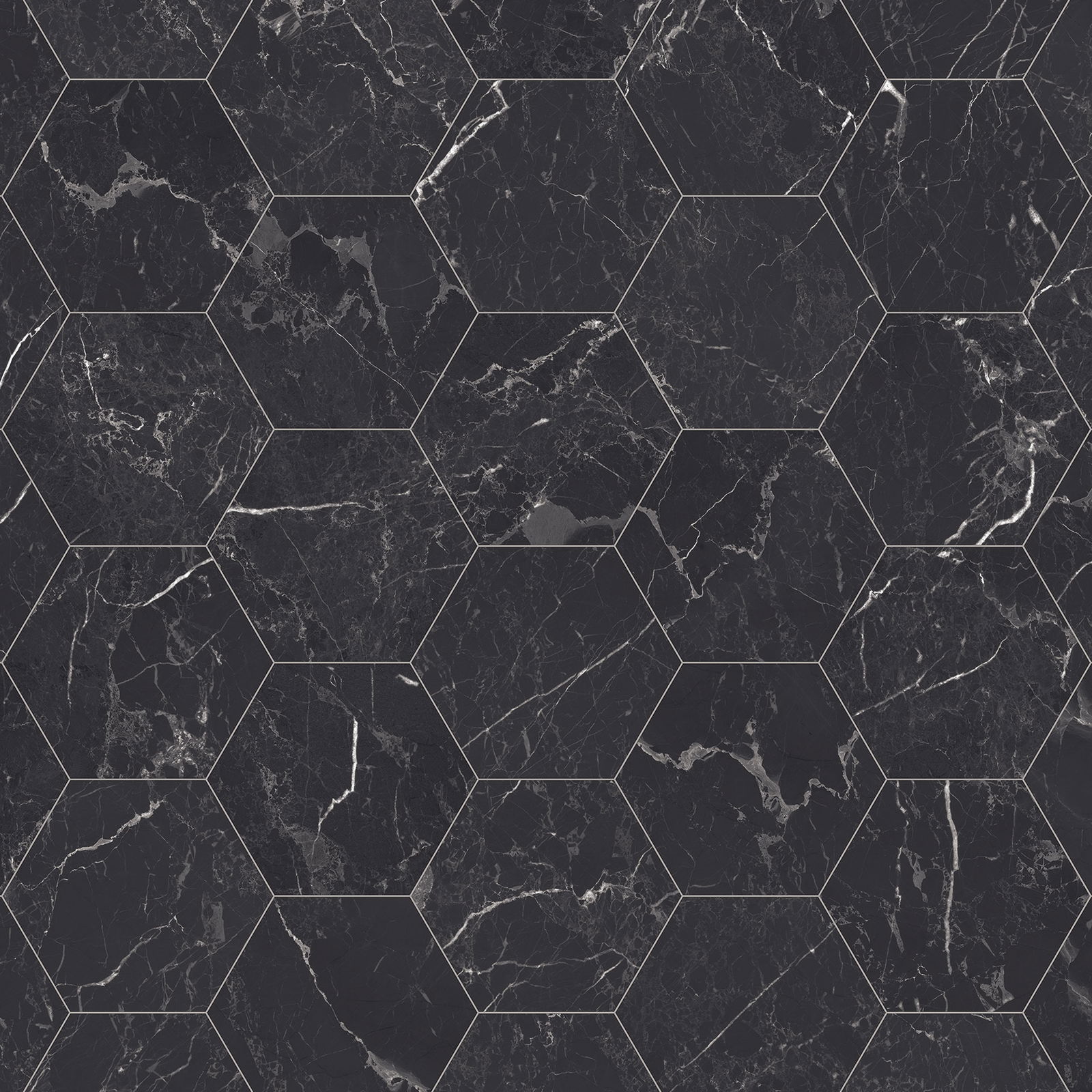 PVC grindų danga ICONIK 240 NERO 5829247, 2 m pločio, pilkos