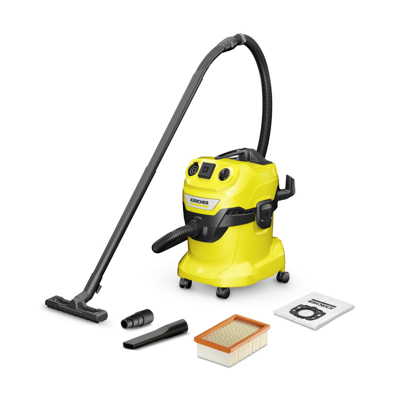 Elektrinis dulkių siurblys KARCHER WD 4 P V-20/5/22, 1100 W, 20 l, sauso ir drėgno valymo
