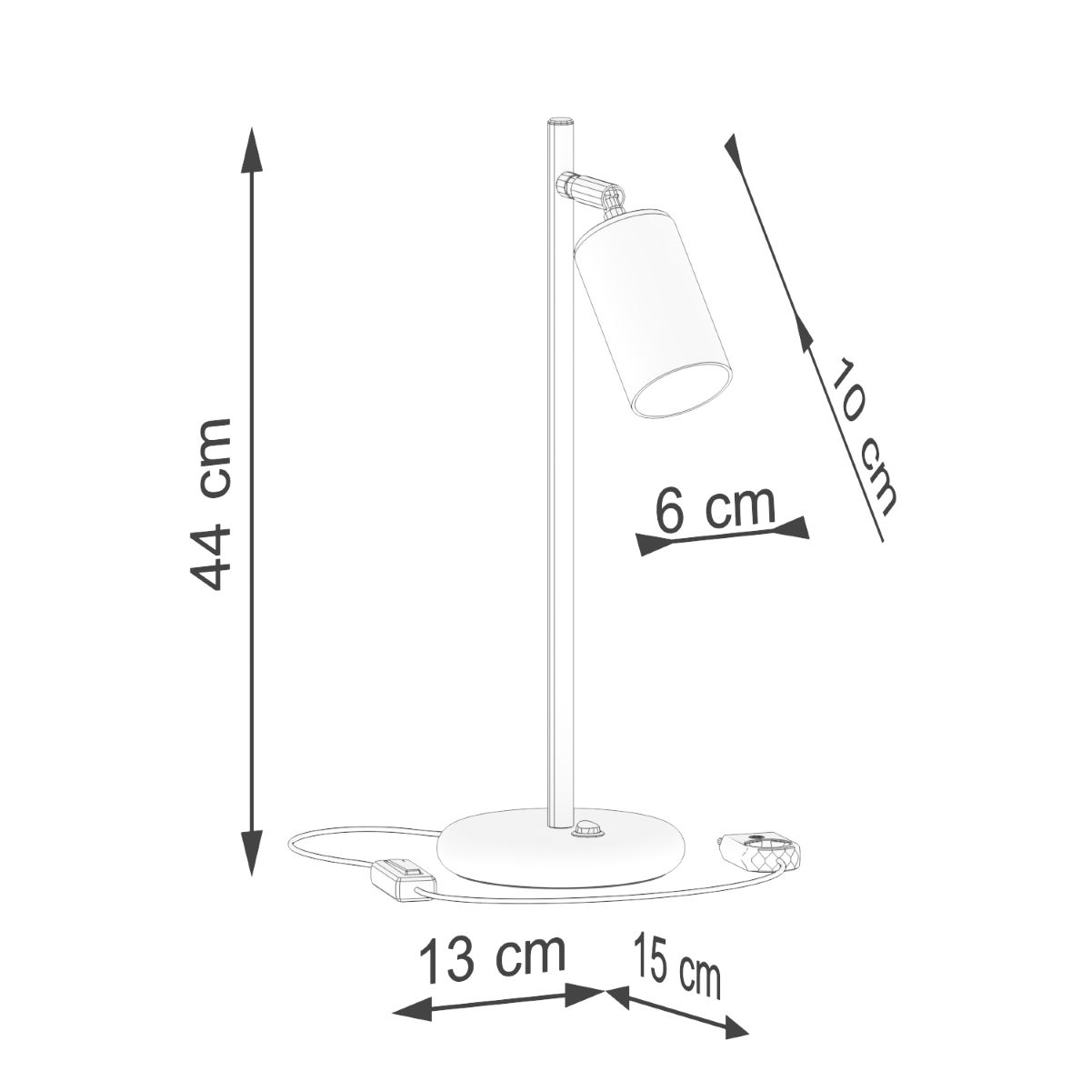 Stalinis šviestuvas WINX , 1xGU10, max 10 W LED, juoda/aukso - 7