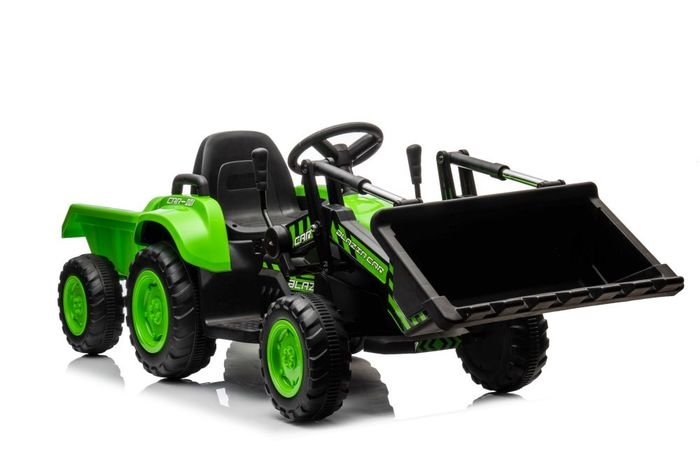 Elektromobilis traktorius su kaušu BW-X002A, žalias