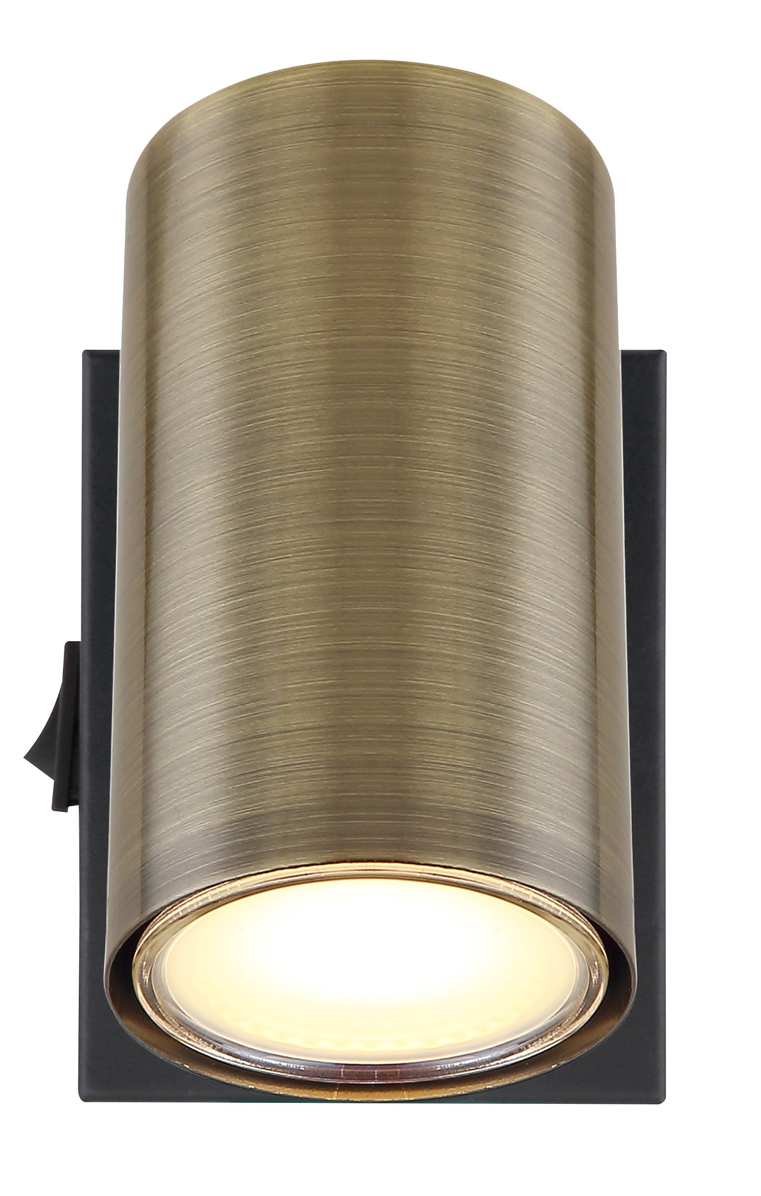Taškinis šviestuvas GLOBO Robby, 1 x GU10, 25W, žalvario/ juodos sp., 7 x 10 x 12 cm - 3