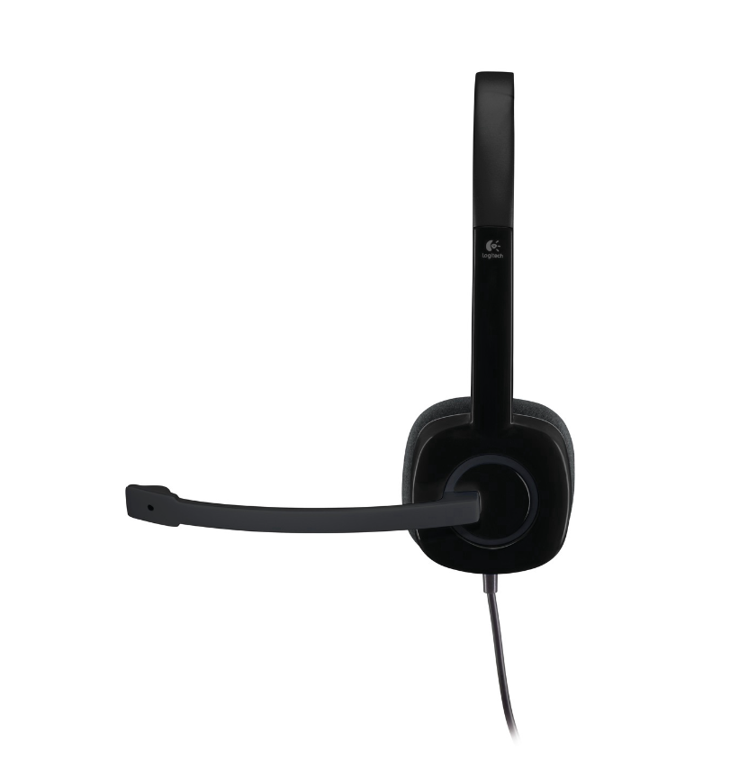 Laidinės ausinės ant ausų su lankeliu Logitech H151 Analog, juoda - 3