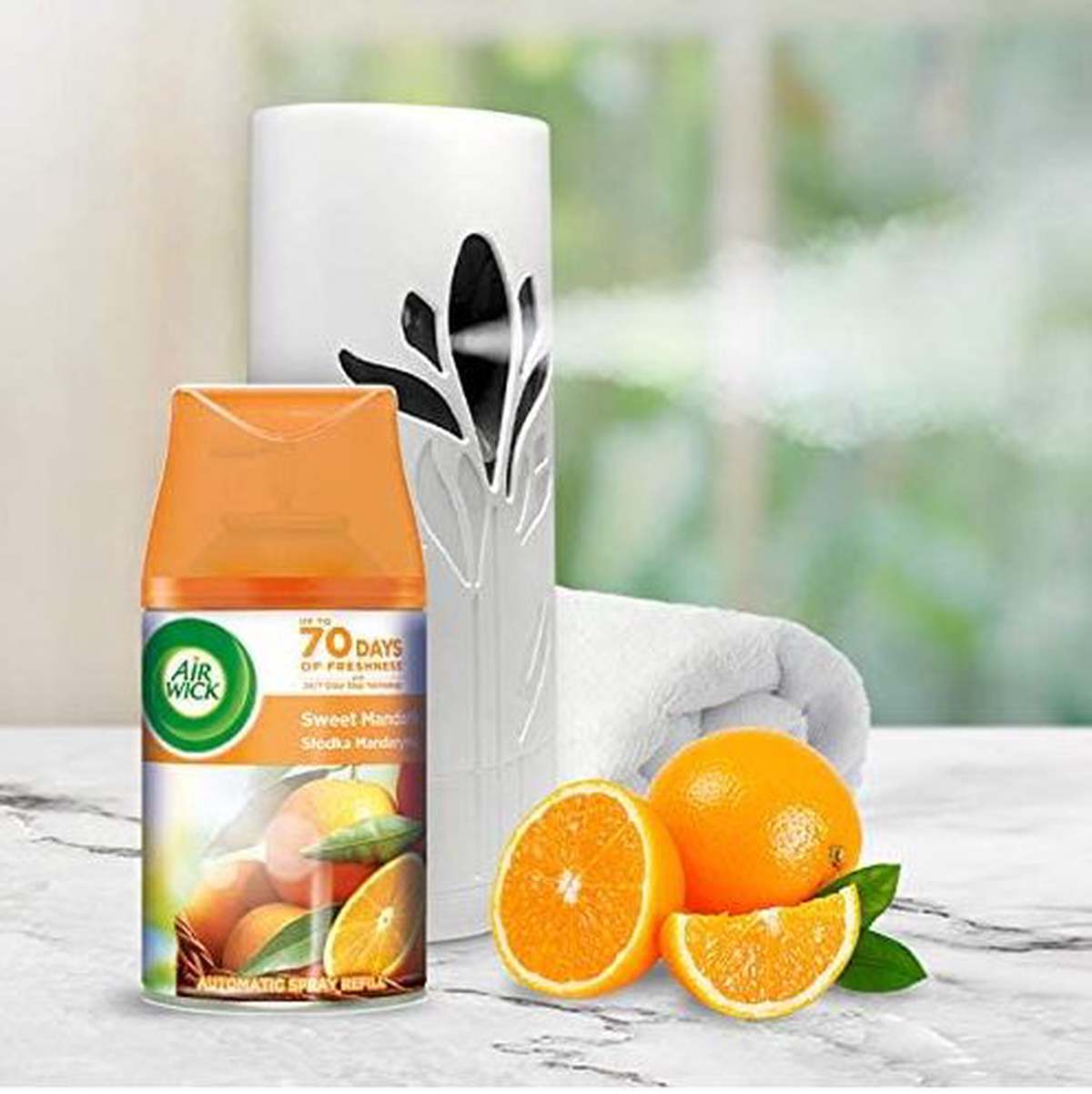 Automatinio gaiviklio papildymas AIR WICK FRUITS & MANDARIN FM, 250 ml - 2