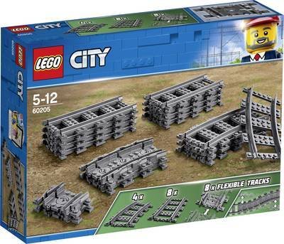 Kontruktorius LEGO® City Bėgiai ir posūkiai 60205