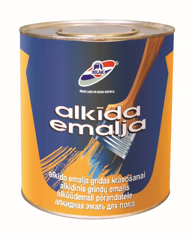 Grindų emaliniai dažai RILAK, raudonai rudos sp., 2,7 l-0