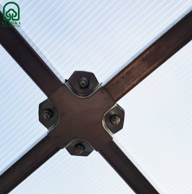 Šiltnamis Klasika Tube, 4mm polikarbonato danga, 3 x 6 m, 18 kv.m - 8