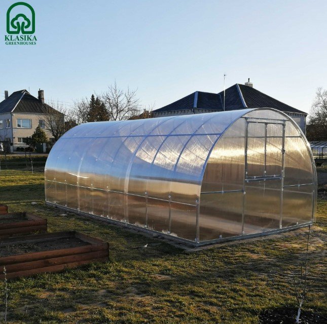 Šiltnamis Klasika Tube, 4mm polikarbonato danga, 3 x 6 m, 18 kv.m - 6