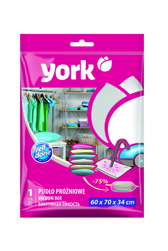 Vakuuminis drabužių maišas YORK, 60 x 70 x 34 cm, 1 vnt.-0