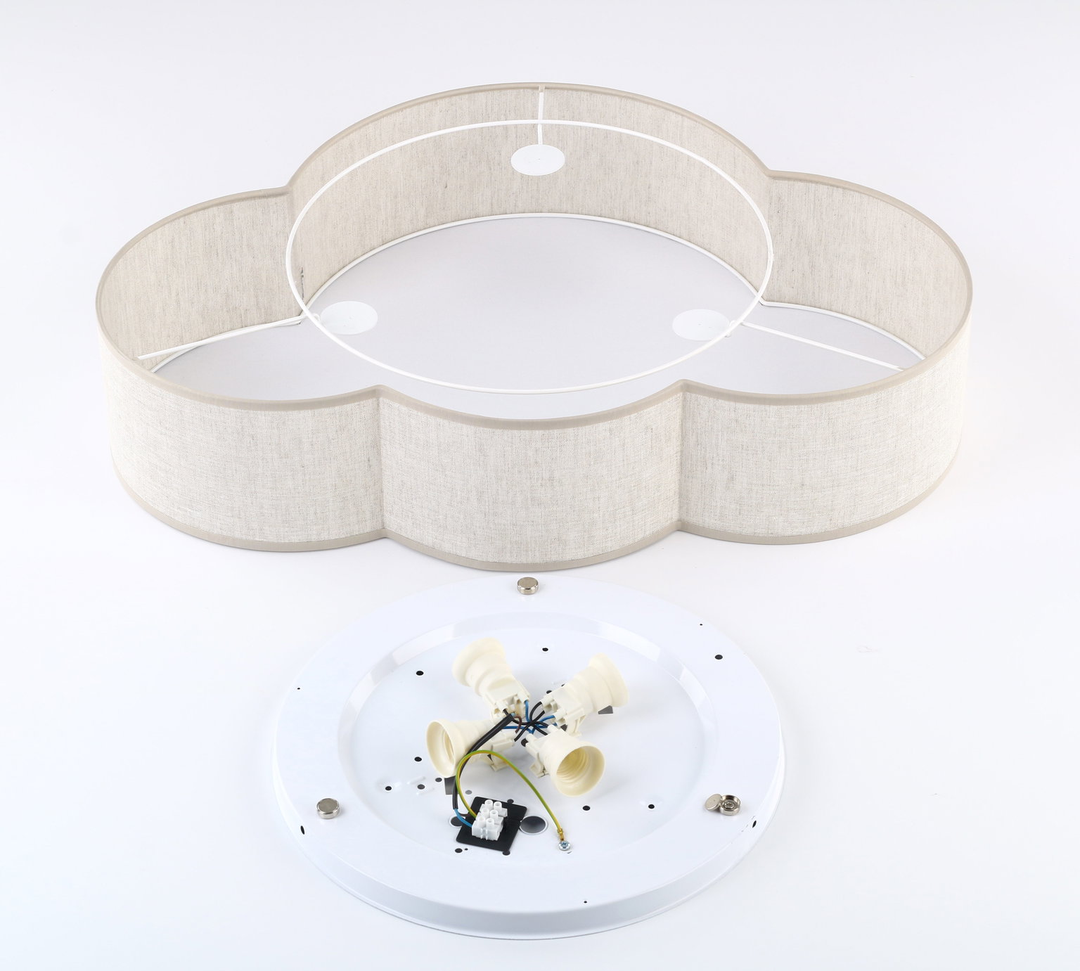 Vaikiškas lubinis šviestuvas TK LIGHTING CLOUD LINEN  4,  4xE27,  LED max 15w - 6