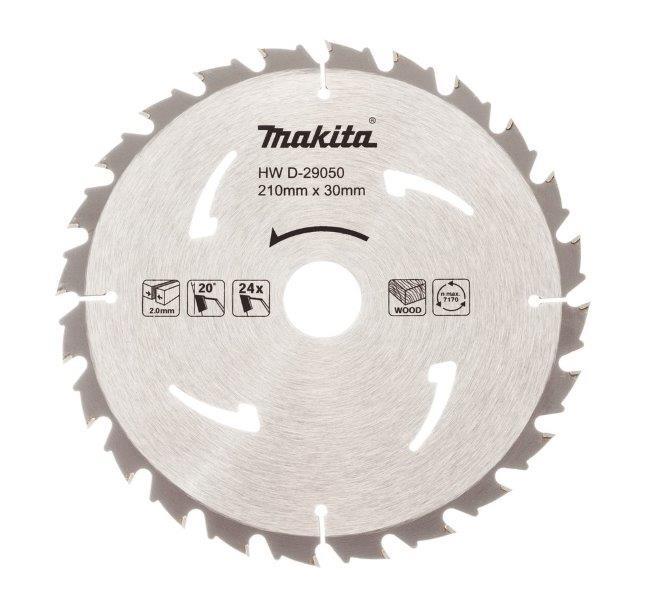 Medžio pjovimo diskas MAKITA, 210 x 2,0 x 30 mm, 24 dantų, 20° - 1