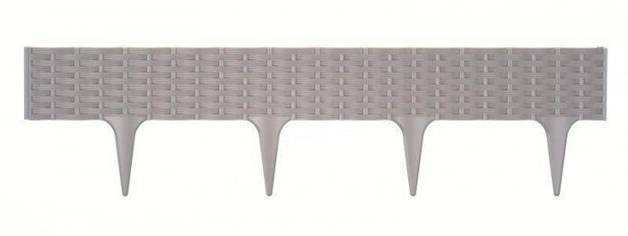 Dekoratyvinė sodo tvorelė GARDEN BORDER, pilkos sp., 390 x 18 cm-1