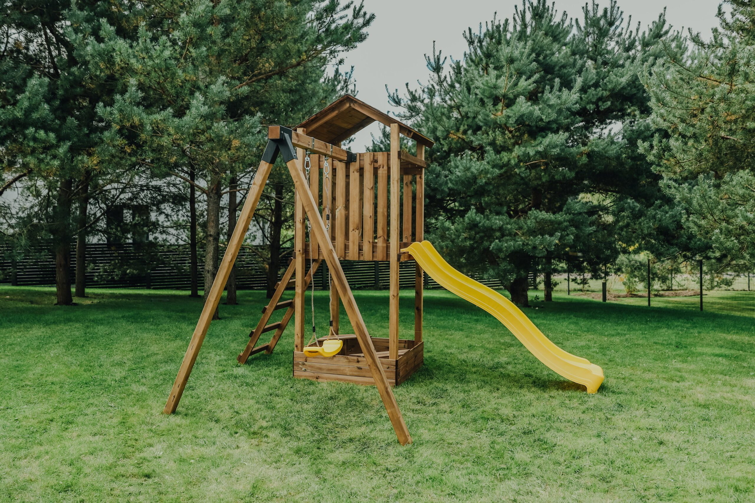 Medinė vaikų žaidimų aikštelė HATIS „Mika“ - 8