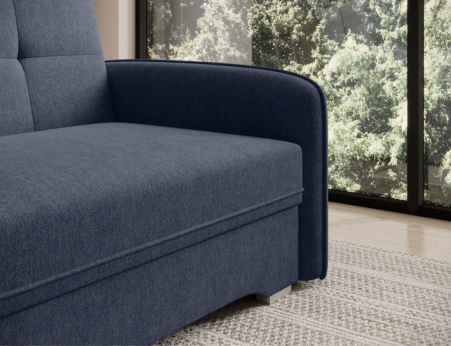 Sofa Laine 1,  tamsiai mėlyna - 8