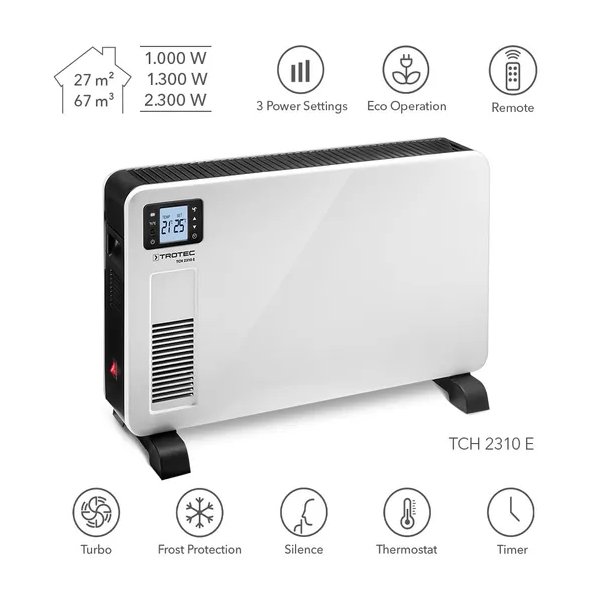 Konvekcinis šildytuvas Trotec TCH 2310 E 13-00248-1