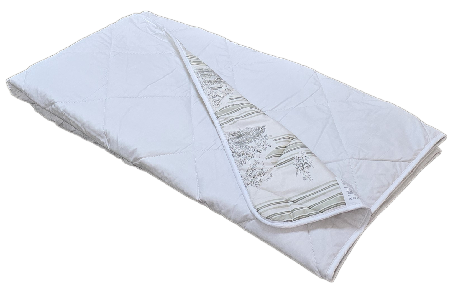 Vilnonė antklodė MERKYS, 140 x 200 cm, imp. 100% medv., užp. 100% avių vilnos, 250g/m2, marga/balta-1