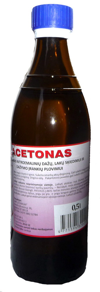 Acetonas, 0,5 l-0