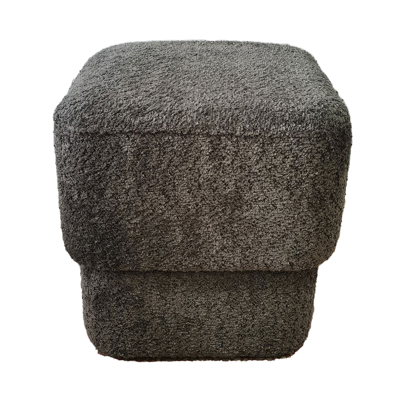 Pufas LAURA 40x40xH40cm, pilkas-0
