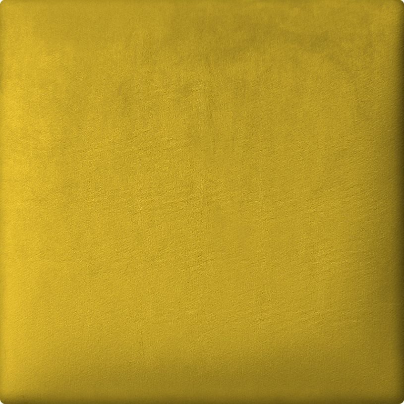 Minkštos tekstilinės sienų dangos SOFTI 30x30, geltonos spalvos