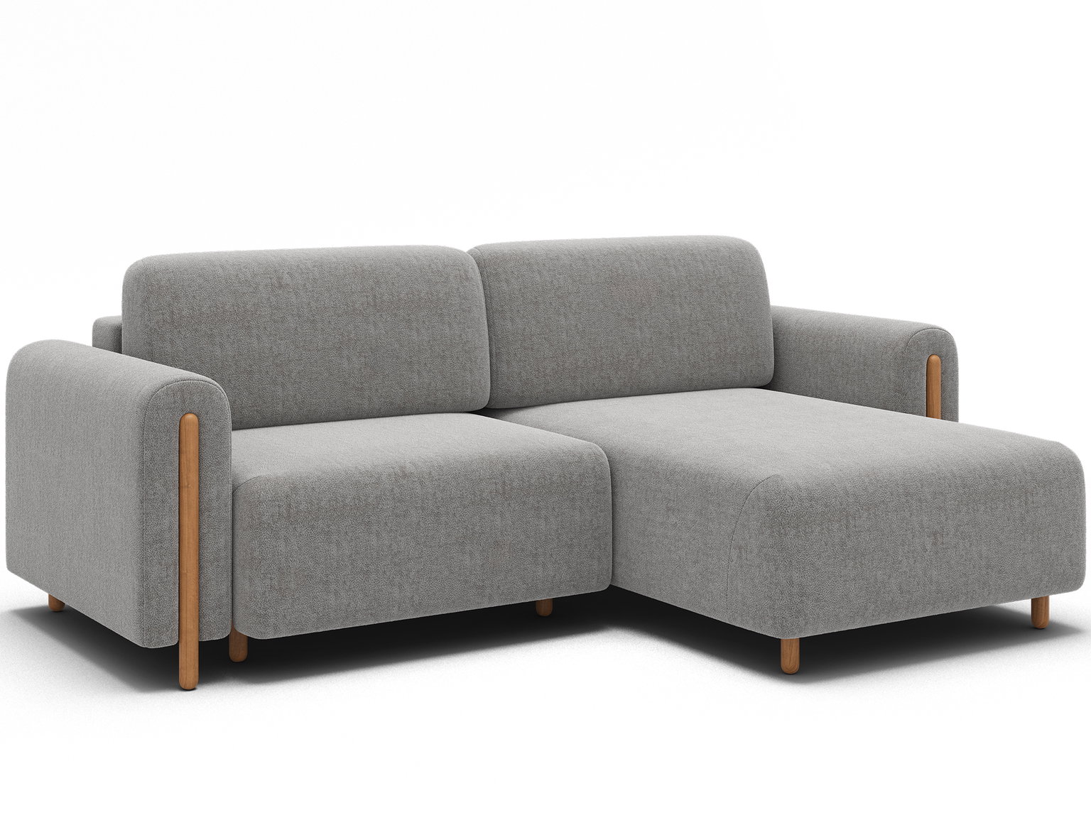 Kampinė sofa Acossta, šviesiai pilka sp., dešininė, 154 x 244 cm x 95 cm - 3