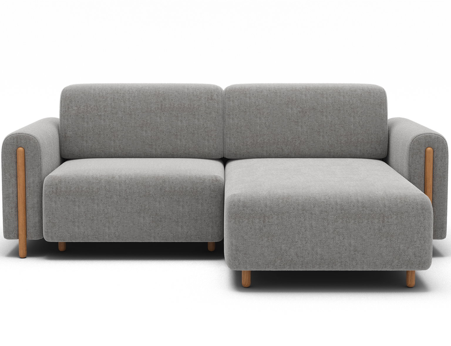 Kampinė sofa Acossta, šviesiai pilka sp., dešininė, 154 x 244 cm x 95 cm-0