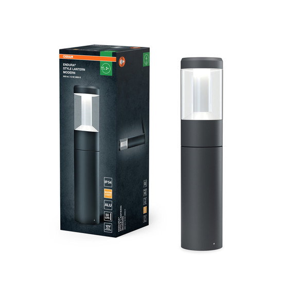 Pastatomas LED lauko šviestuvas OSRAM ENDURA LANTERN MODERN, IP44, 3000K, 12W 610lm, h50cm-1