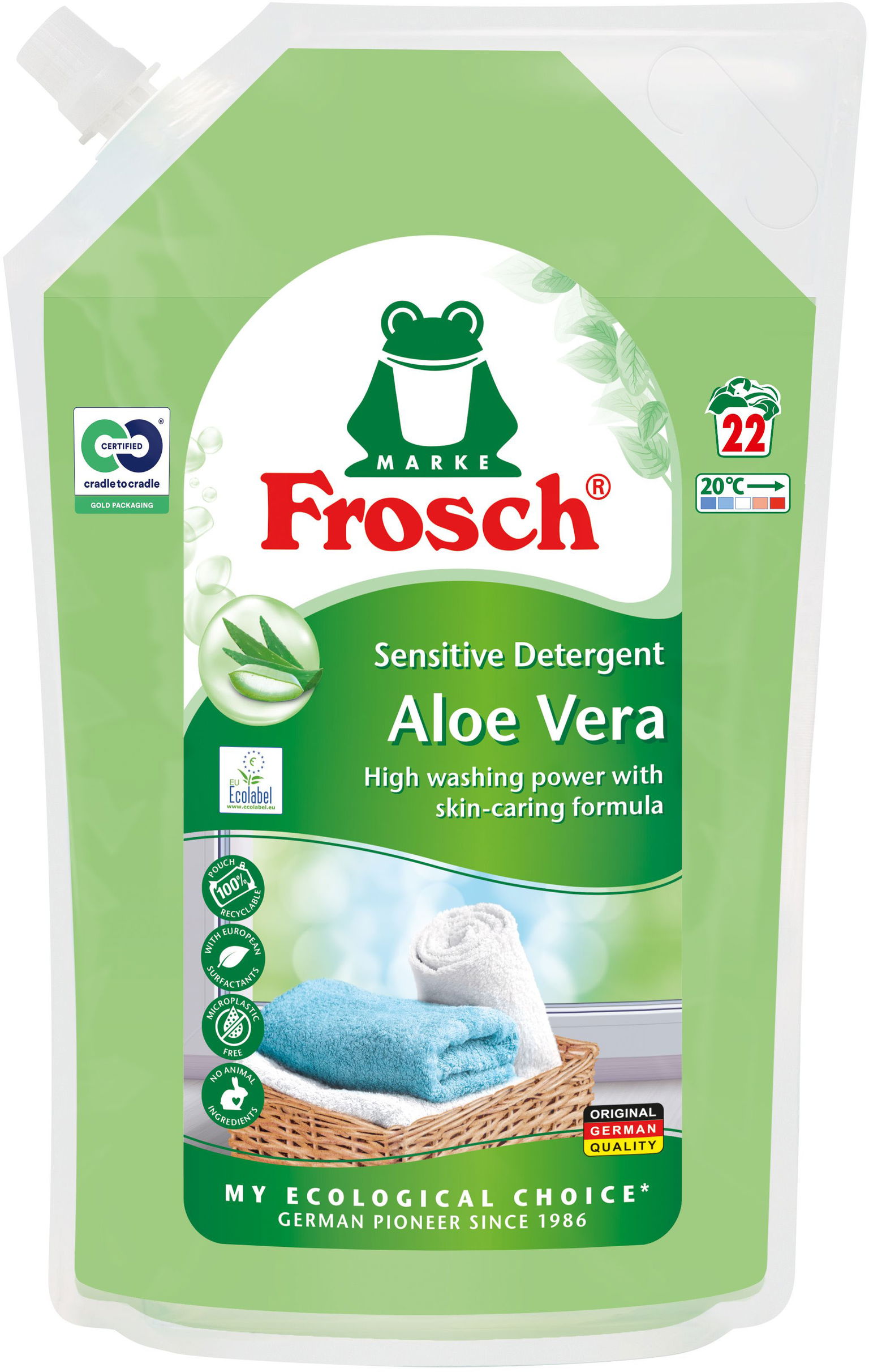 Skystas skalbiklis FROSCH su alijošiumi, 1,5 L-0
