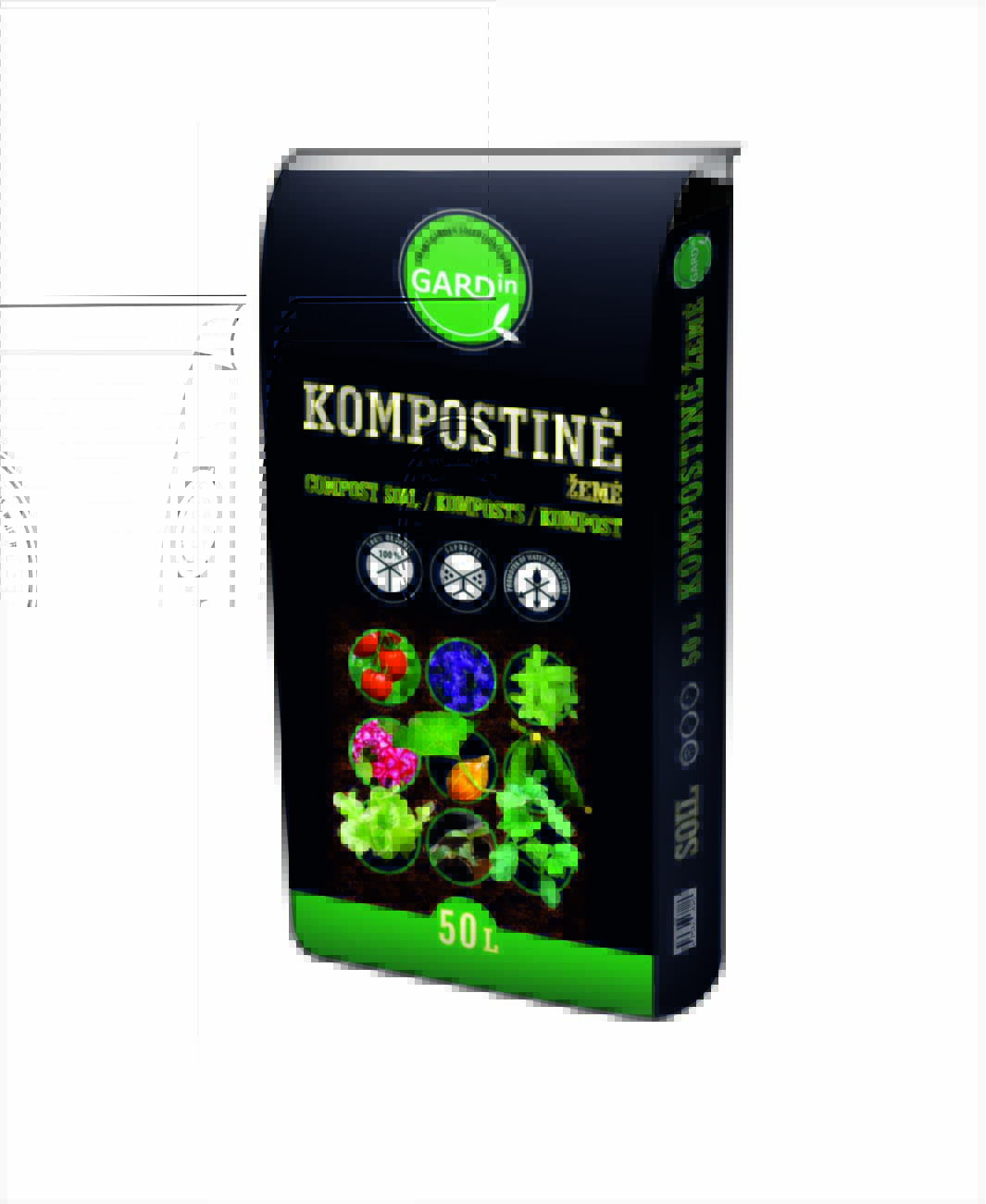 Kompostinė žemė GARDIN, 50 l, 10 vnt.-1