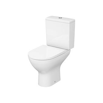 Unitazo komplektas CERSANIT KIOTO PRO OVAL VORTEX, lėtai nusileidžiantis dangtis, 2/4 l-0