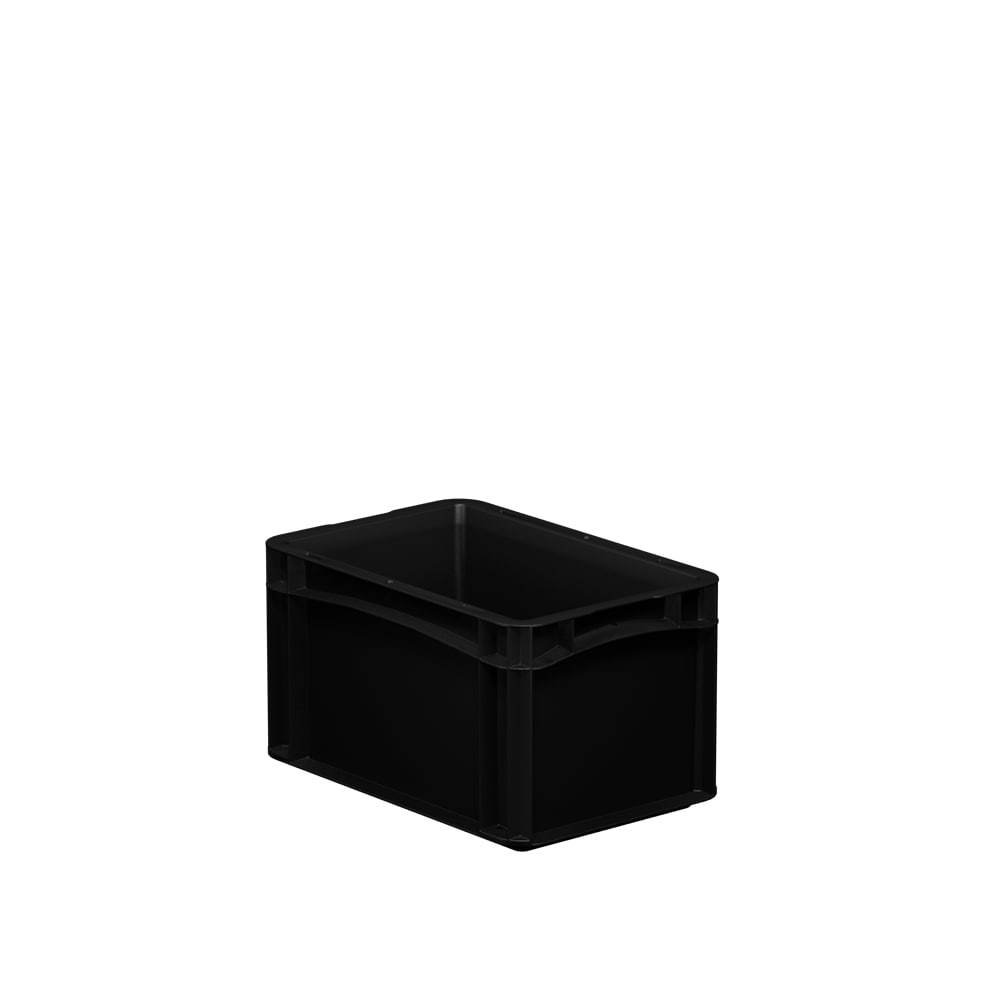 Daiktų laikymo dėžė Eurobox system 30x20xh17 cm, juoda, 7,2 l