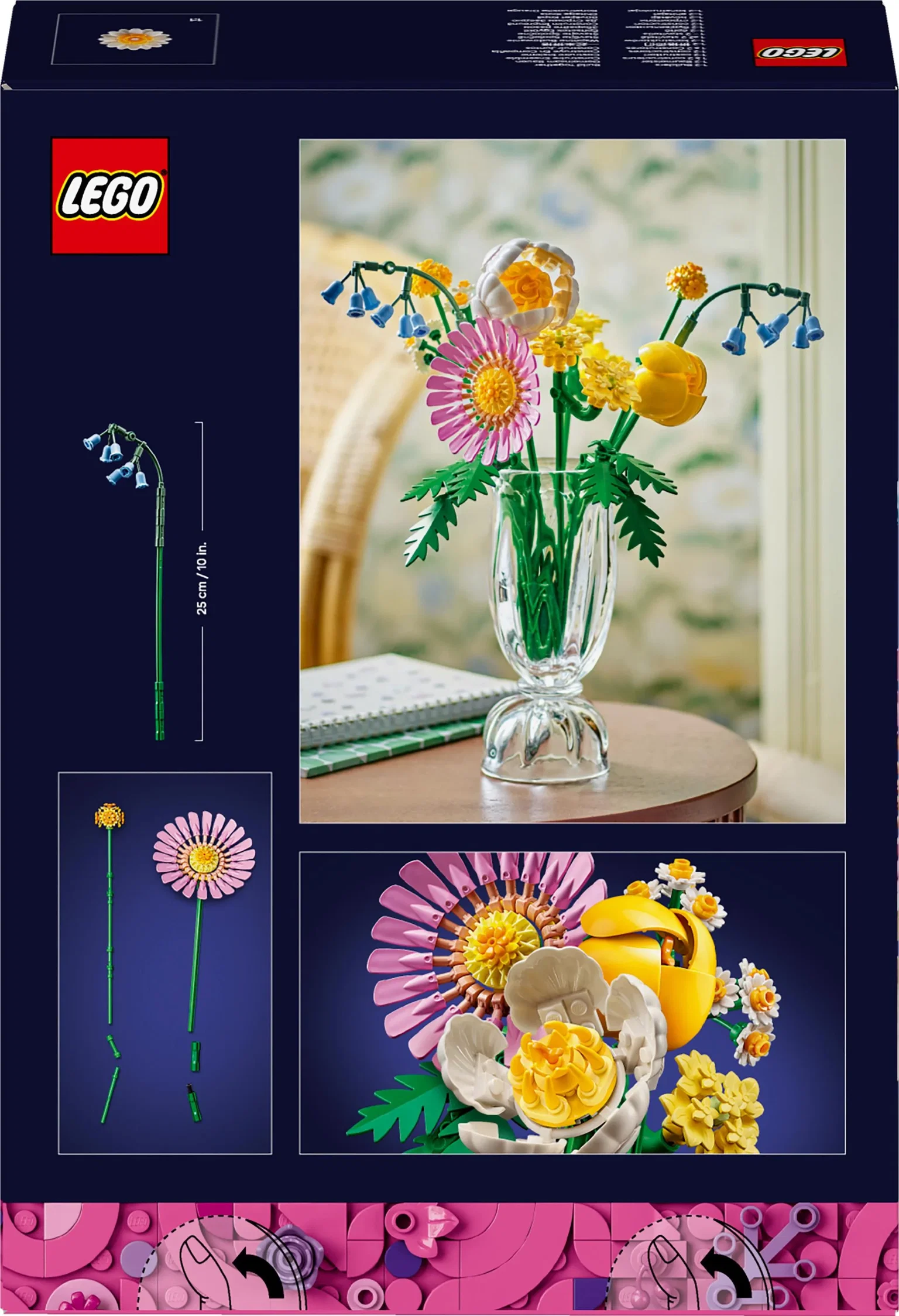 Konstruktorius LEGO Botanicals Petite Sunny Bouquet, 10347-1