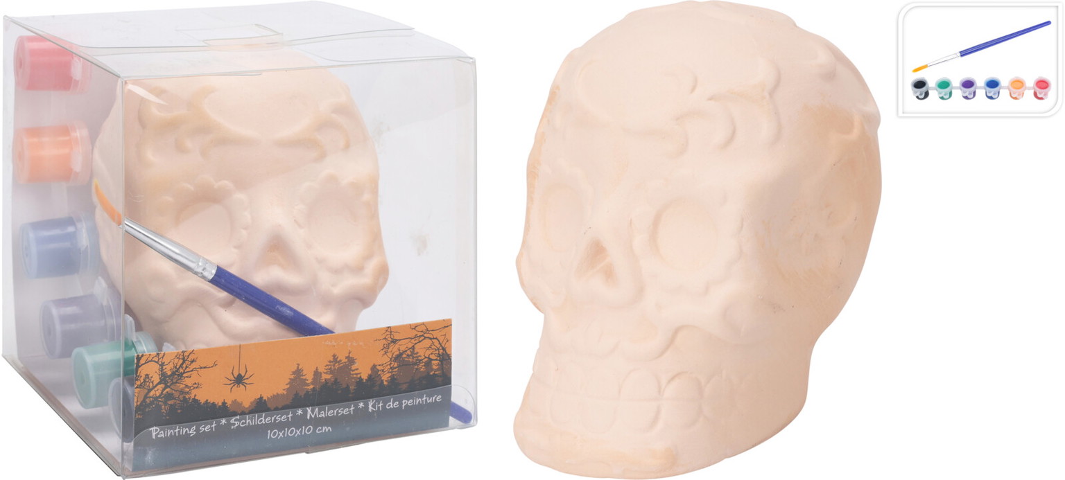 Dažymo rinkinys HALLOWEEN SKELETON, įvairių sp., 10 cm-0