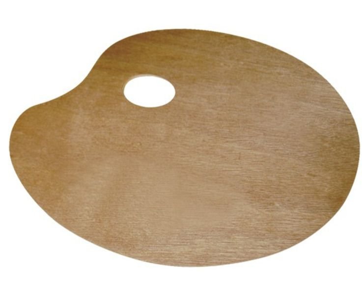 Paletė CONDA, medinė, elipsės formos, 30 x 40 cm