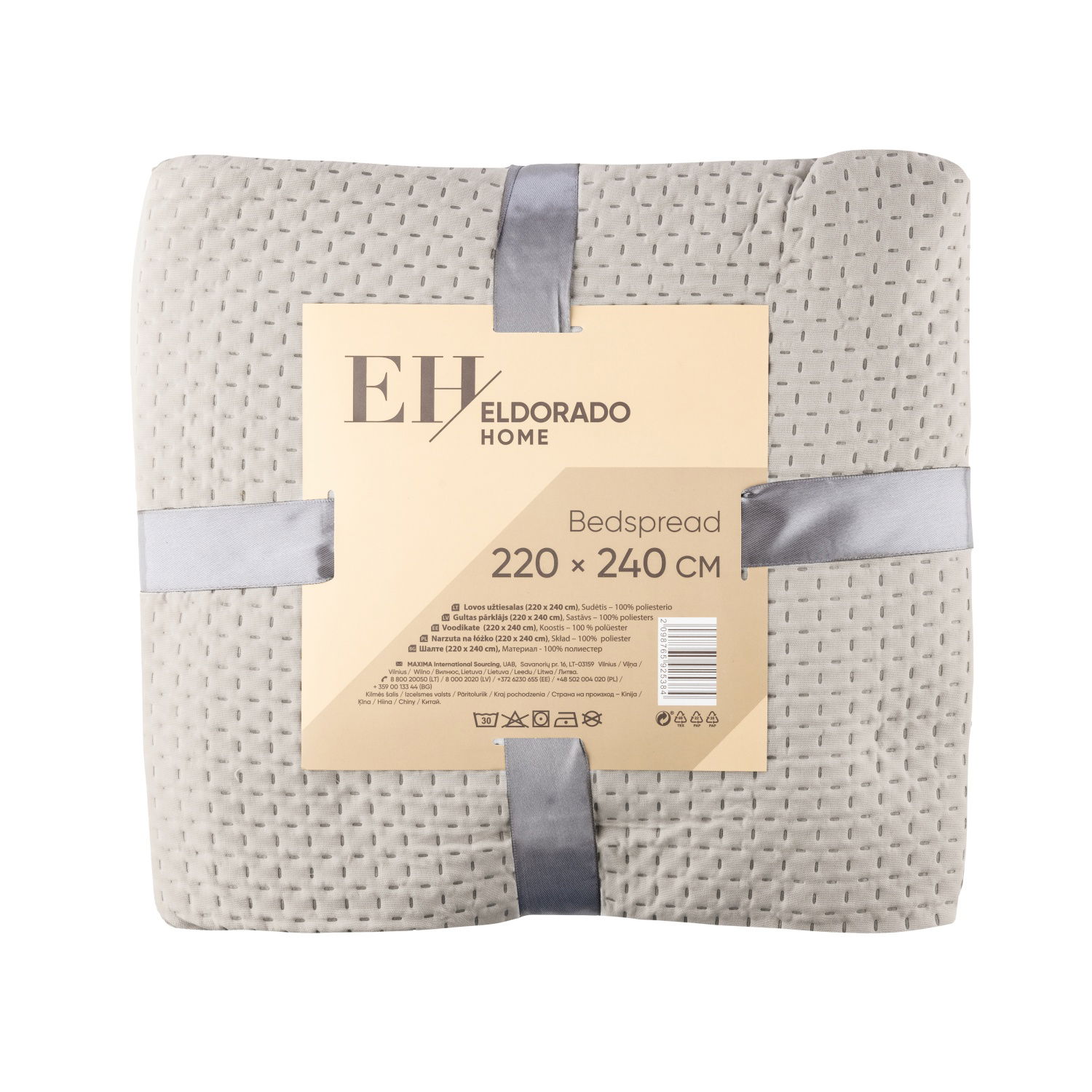Lovatiesė ELDORADO HOME, 220 x 240 cm, 2-jų spalvų, 100% poliesterio-0