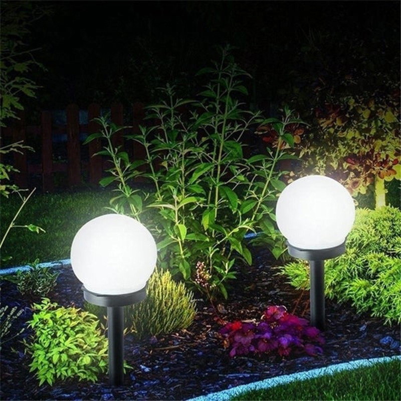 Įsmeigiamas LED lauko šviestuvas BURBULAS, įkraunamas saulės energija, ø10x35 cm-1