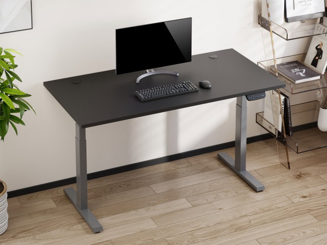 Reguliuojamo aukščio stalas Up Up Thor L, 150x75 cm, juoda/pilka - 3