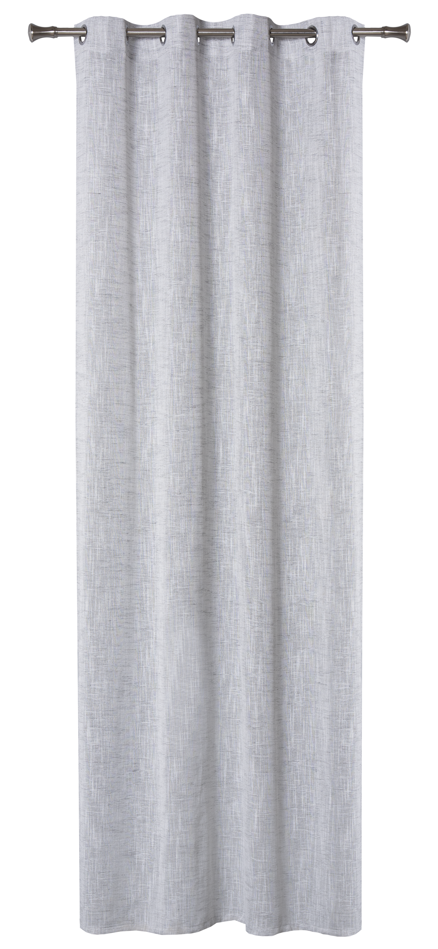 Dieninė užuolaida VIENTO, su žiedais, pilkos spalvos, 140 x 260 cm - 4