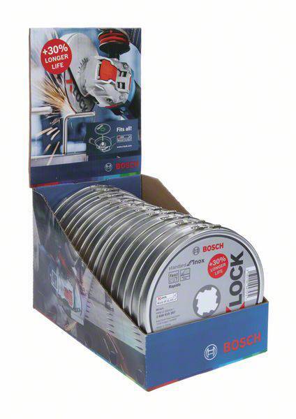 Plieno pjovimo diskas BOSCH X-Lock, 125 x 1,0 x 22,23 mm, WA 60 T BF, 10 vnt. - 3