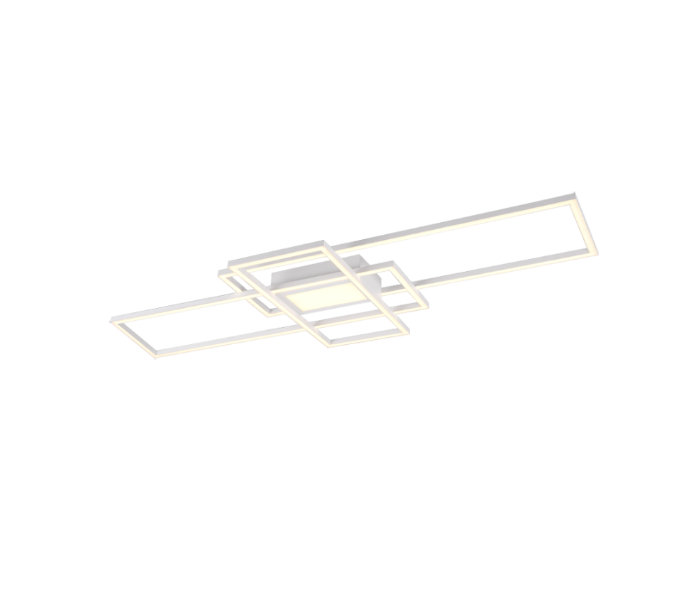 Lubinis LED šviestuvas TRIO IRVINE, 60W 7100lm 3000 - 6500K baltos sp 105x42xh6cm su pultu-0