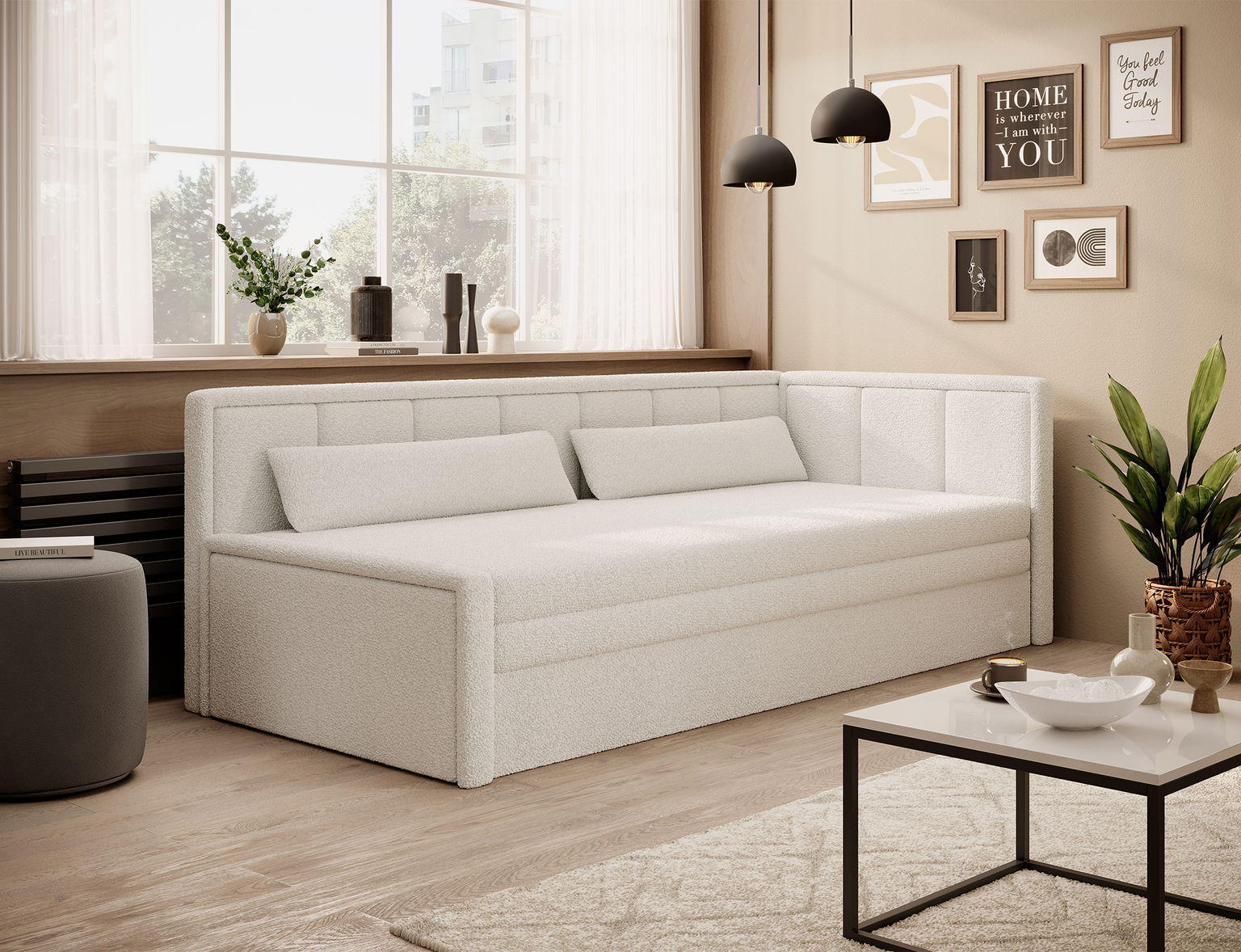 Sofa Fulgeo D, balta-1