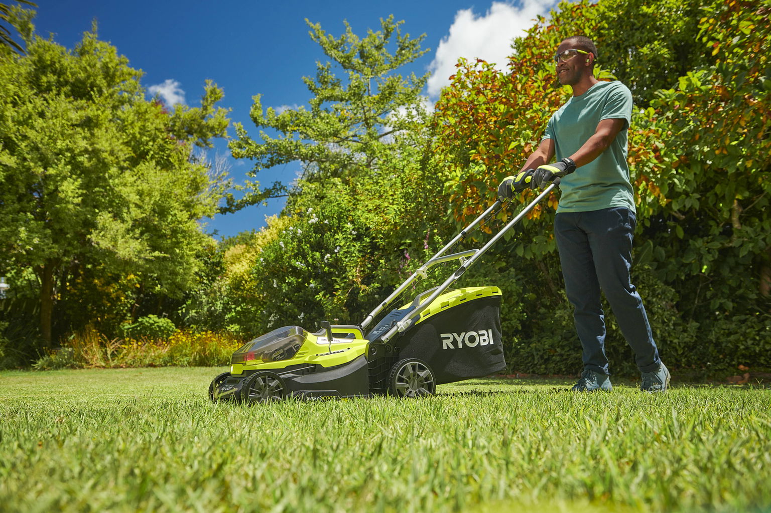 Akumuliatorinė vejapjovė RYOBI ONE+ RY18LM37A-140, 18 V, 4,0 Ah, 37 cm, 45 l - 3