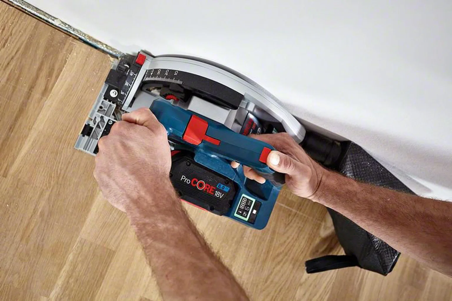 Akumuliatorinis diskinis pjūklas BOSCH PRO GKT 18V-52 GC, 18 V, (be akum. ir krov., su L-BOXX) - 3