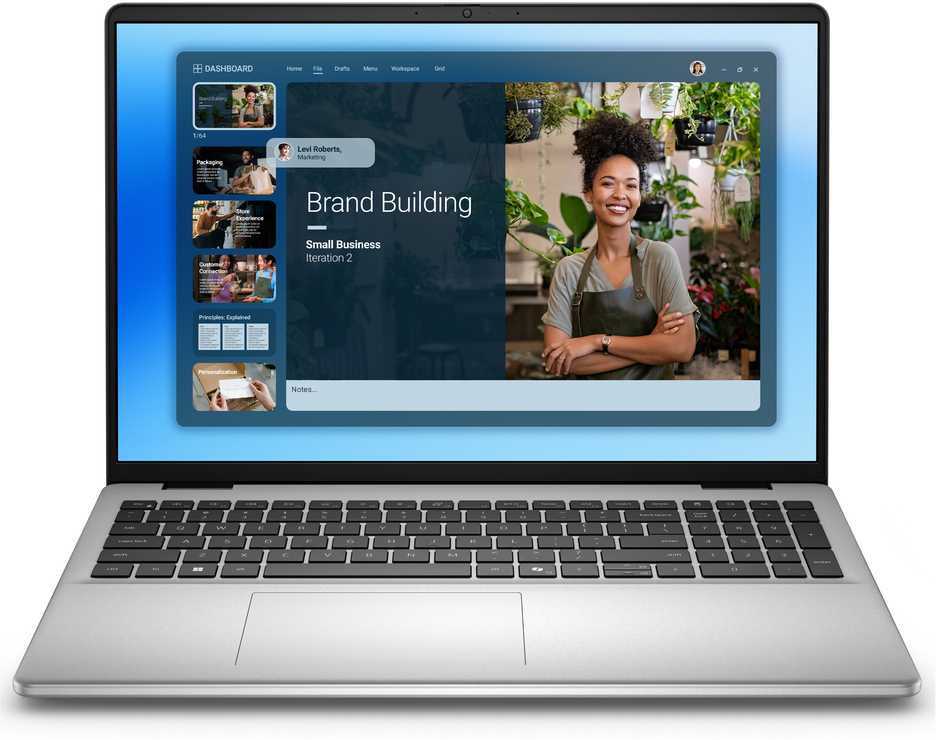 Nešiojamas kompiuteris Dell DC16251, 16", WUXGA Core 5-120U, 16GB 512GB, Win11, sidabro-0