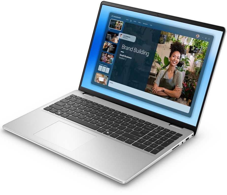 Nešiojamas kompiuteris Dell DC16251, 16", WUXGA Core 5-120U, 16GB 512GB, Win11, sidabro-1