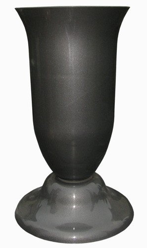 Plastikinė vaza, pastatoma, grafito sp., 15,5 cm