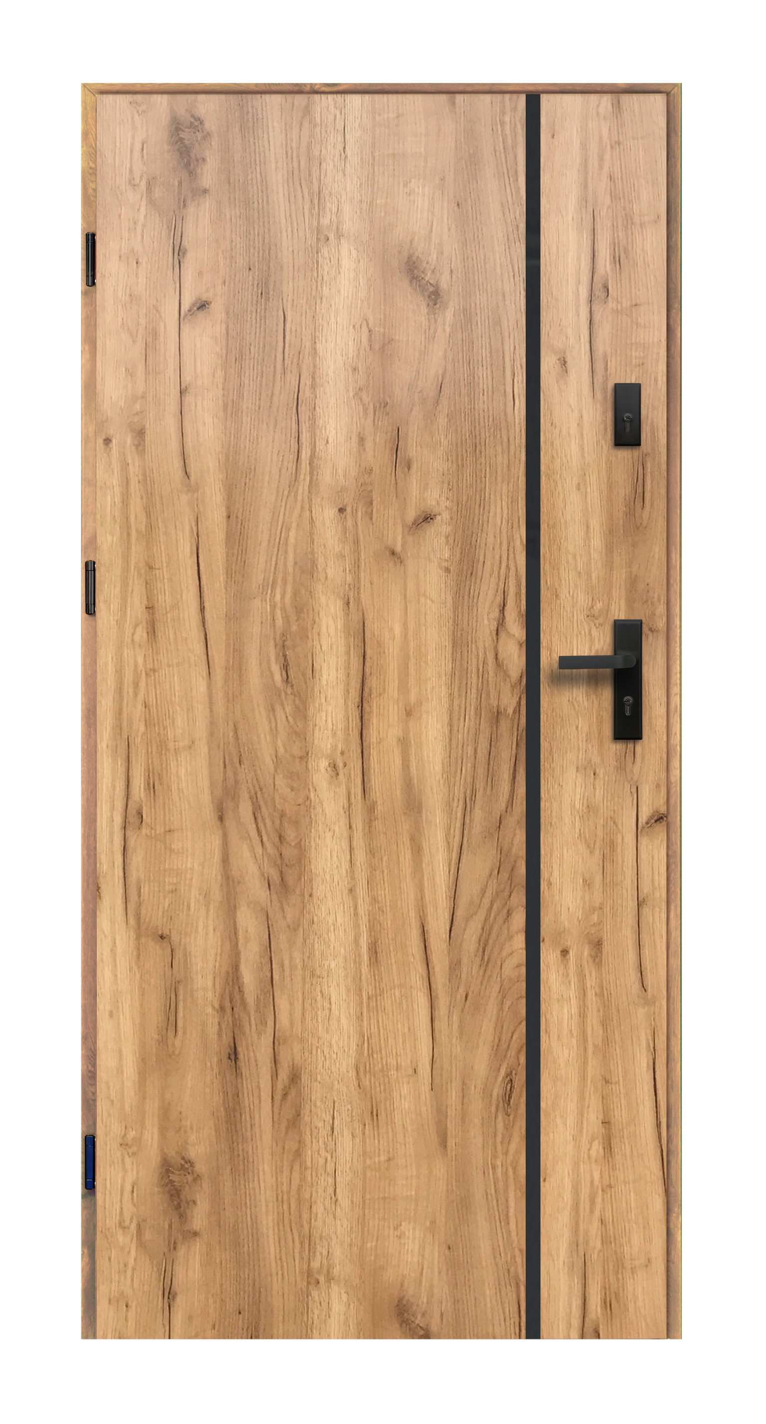Išorės buto durys RADEX HEBE P55, Sonoma ąžuolo sp., 895 x 2063 mm, dešinė