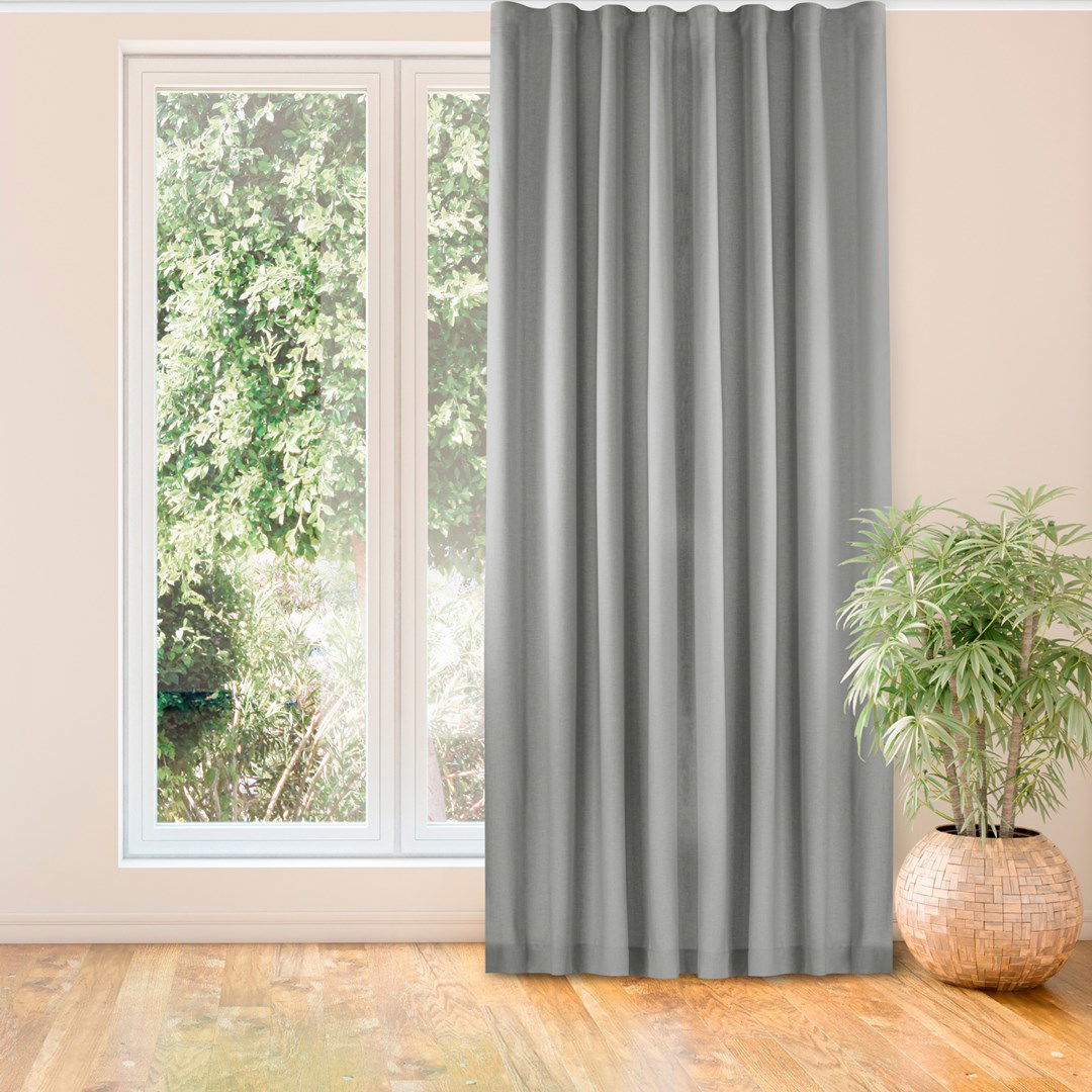 Naktinė užuolaida CARMENA  GREY PLEAT, 220x225 cm - 2