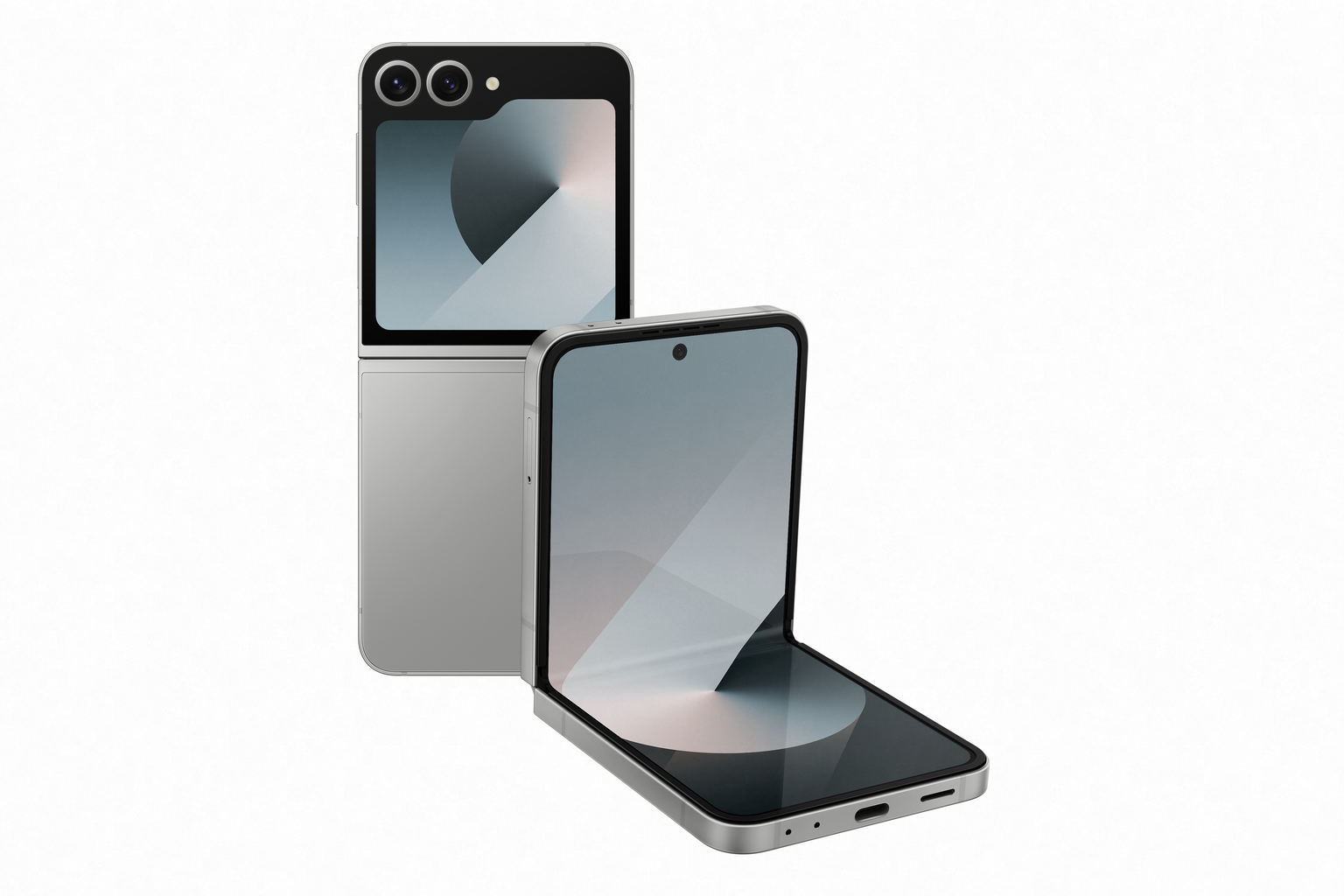 Mobilusis telefonas Samsung Galaxy Flip 6, 256 GB, sidabro-0