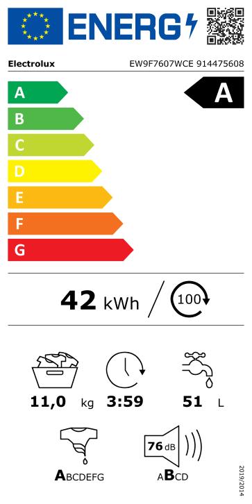 Skalbyklė ELECTROLUX EW9F7607WCE - 5