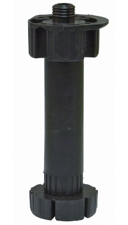 Baldų kojelė mod. 9, D-16, H-95/120 mm, juodos sp.